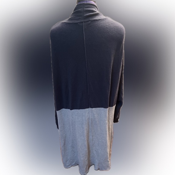 Two Tone Terra & Sky Cardigan Size 4X - Picture 3 of 7